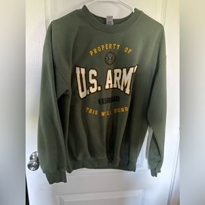 Men’s Green US Army Sweatshirt Size Medium